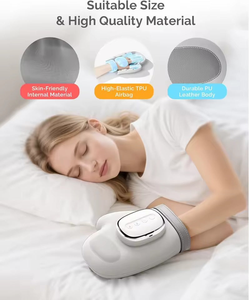 Hand Massager with Airbag Compression Finger Wrist Palm Massage Machine Vibration Glove for Vibration Kneading Finger Relax