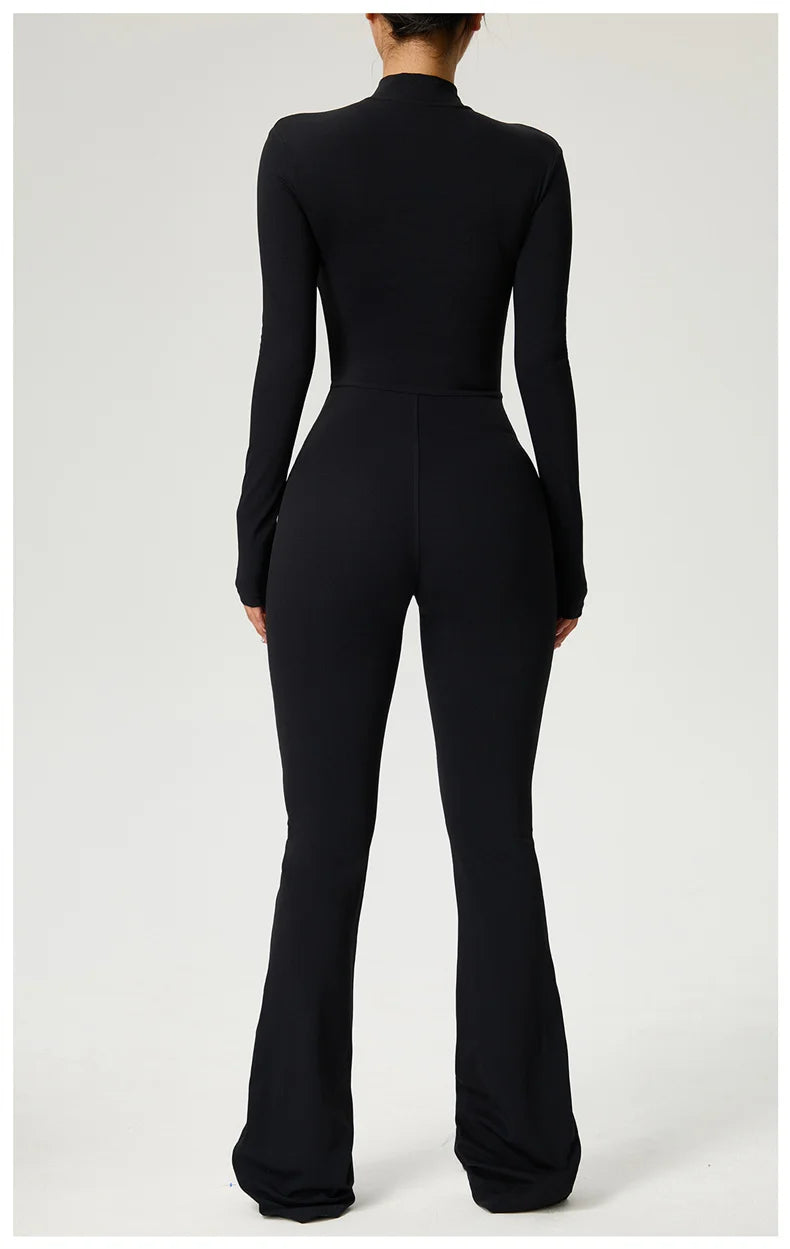 Sleekii Sculpting Front Zip Active Jumpsuit