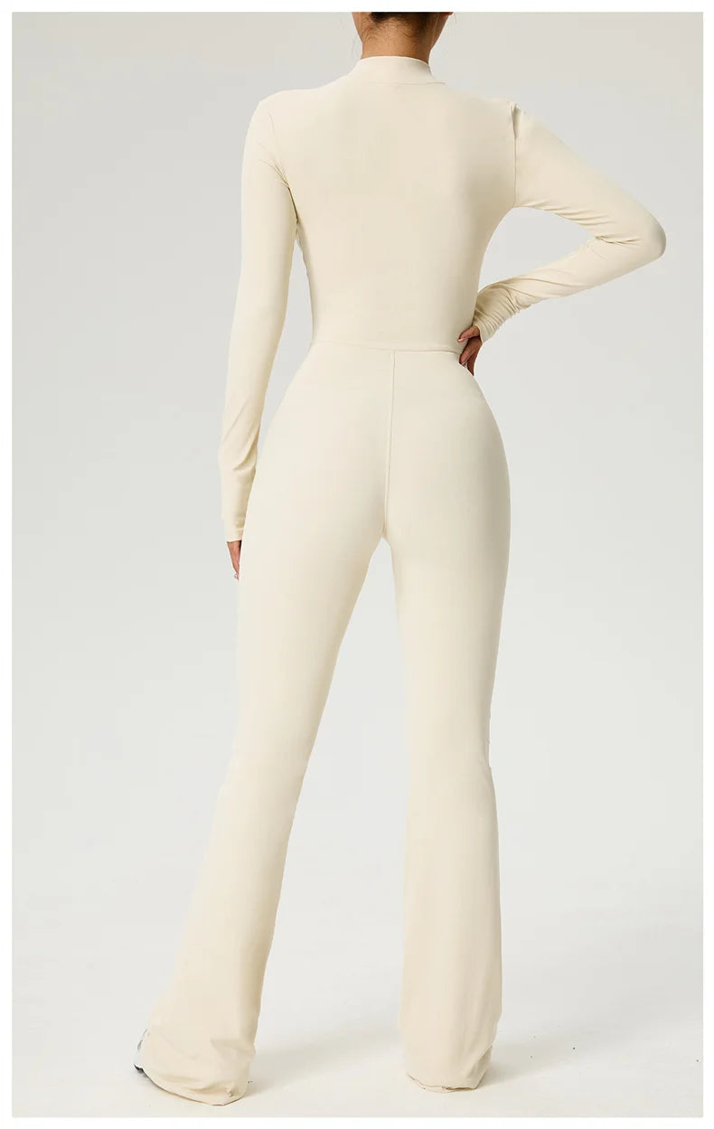 Sleekii Sculpting Front Zip Active Jumpsuit