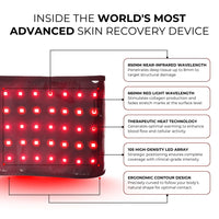 Red ＆Infrared LED Light Therapy Belt 850nm 660nm Back Pain Relief Wrap Burn Fat Wrap Slimming Machine Waist Heat Pad Full Body