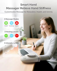 Hand Massager with Airbag Compression Finger Wrist Palm Massage Machine Vibration Glove for Vibration Kneading Finger Relax