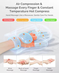 Hand Massager with Airbag Compression Finger Wrist Palm Massage Machine Vibration Glove for Vibration Kneading Finger Relax