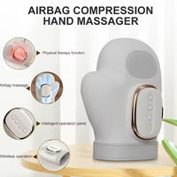 Hand Massager with Airbag Compression Finger Wrist Palm Massage Machine Vibration Glove for Vibration Kneading Finger Relax