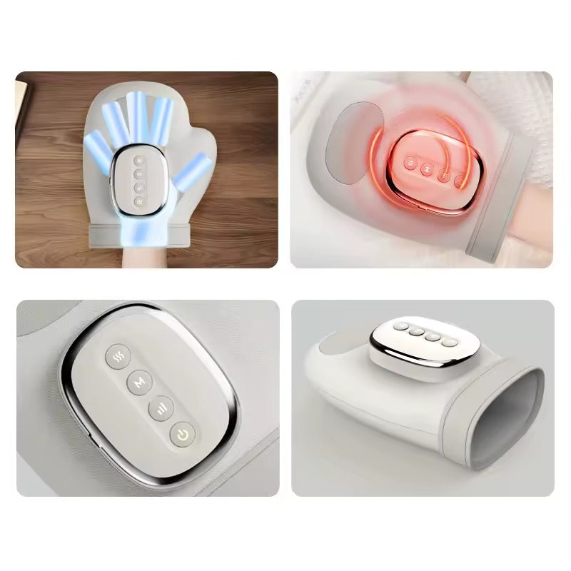Hand Massager with Airbag Compression Finger Wrist Palm Massage Machine Vibration Glove for Vibration Kneading Finger Relax