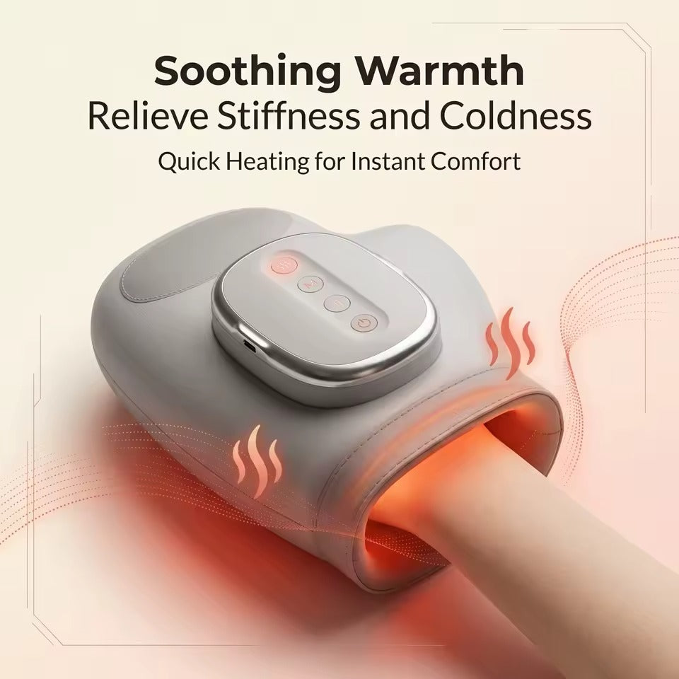 Hand Massager with Airbag Compression Finger Wrist Palm Massage Machine Vibration Glove for Vibration Kneading Finger Relax