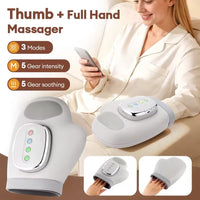 Hand Massager with Airbag Compression Finger Wrist Palm Massage Machine Vibration Glove for Vibration Kneading Finger Relax